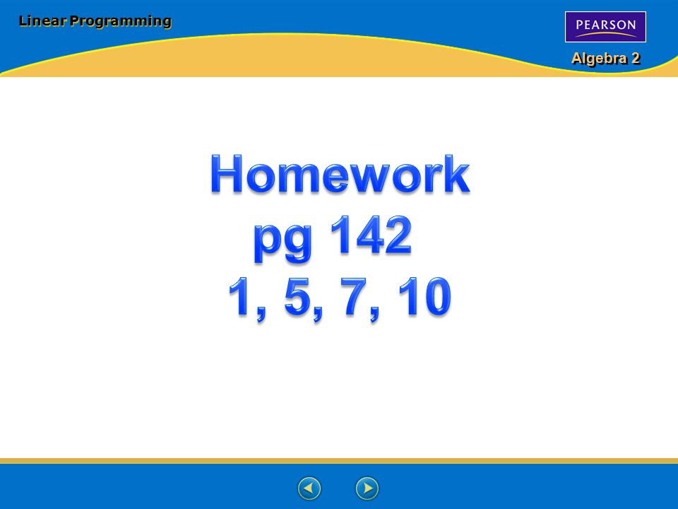 homework unit 1 linear programming